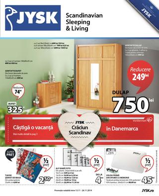 JYSK - CRACIUN SCANDINAV - catalog REDUCERI 13.11.2014 - 26.11.2014 