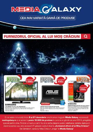 Media Galaxy - furnizorul oficial al lui Mos Craciun - catalog 08.12.2014 - 21.12.2014