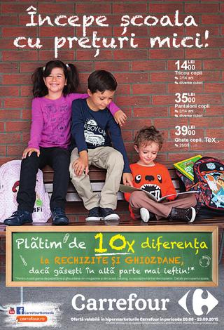 Carrefour catalog incepe scolar septembrie 2015