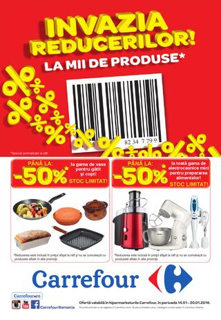 Carrefour catalog Invazia reducerilor - 14-20 Ianuarie 2016