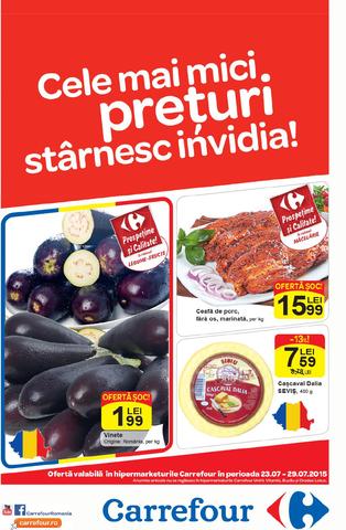 Carrefour catalog produse alimentare 23 - 29 iulie 2015