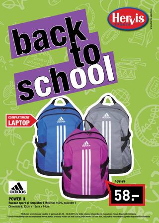 Hervis sport back to school septembrie 2015