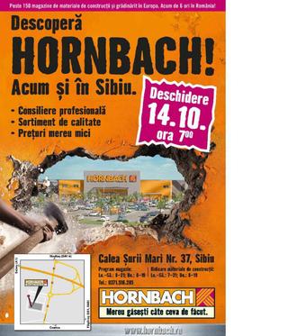 Descopera Hornbach acum si in Sibiu catalog 9 Octombrie - 9 Noiembrie 2015