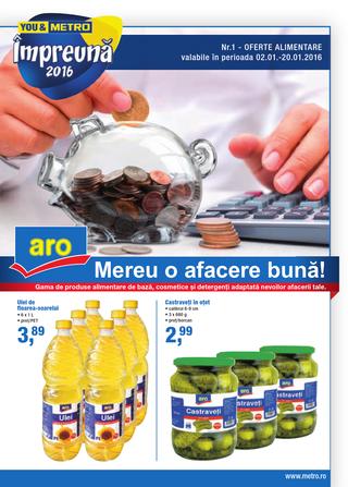 METRO catalog Alimentare ARO - 2-20 Ianuarie 2016 