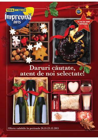 METRO catalog Cadouri de Sarbatori - 26 Noiembrie - 23 Decembrie 2015