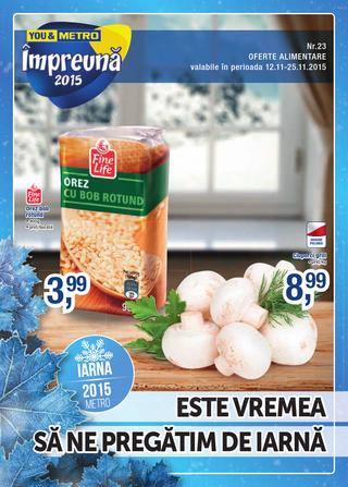 METRO catalog oferte alimentare - 12-25 Noiembrie 2015