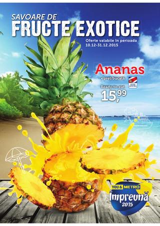 METRO catalog Savoare de Fructe exotice - 10-31 Decembrie 2015