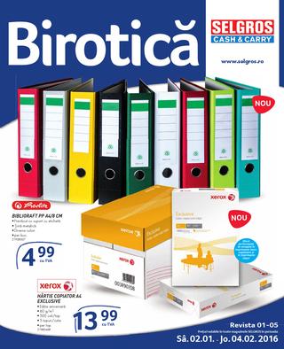 Selgros catalog Birotica - 2 Ianuarie - 4 Februarie 2016
