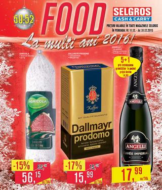 Selgros catalog FOOD La multi ani 2016 - 11-31 Decembrie 2015