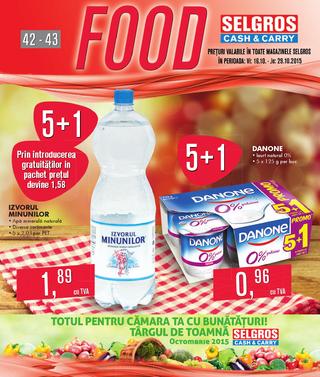 Selgros catalog FOOD - 16 Octombrie - 29 Octombrie 2015