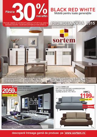 Sortem - catalog promotional BLACK RED WHITE 22 iunie - 31 iulie 2015