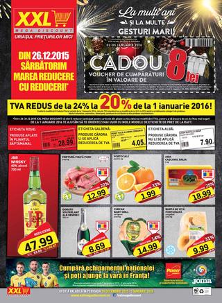 XXL mega discount Cadou 8 Lei - 26 Decembrie 2015 - 5 Ianuarie 2016